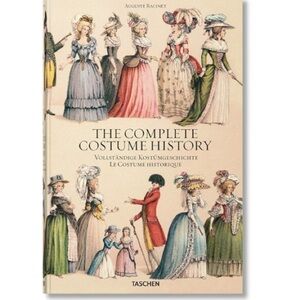 Taschen Illustrated Costume History – Cream, Pink, Green, Blue , New